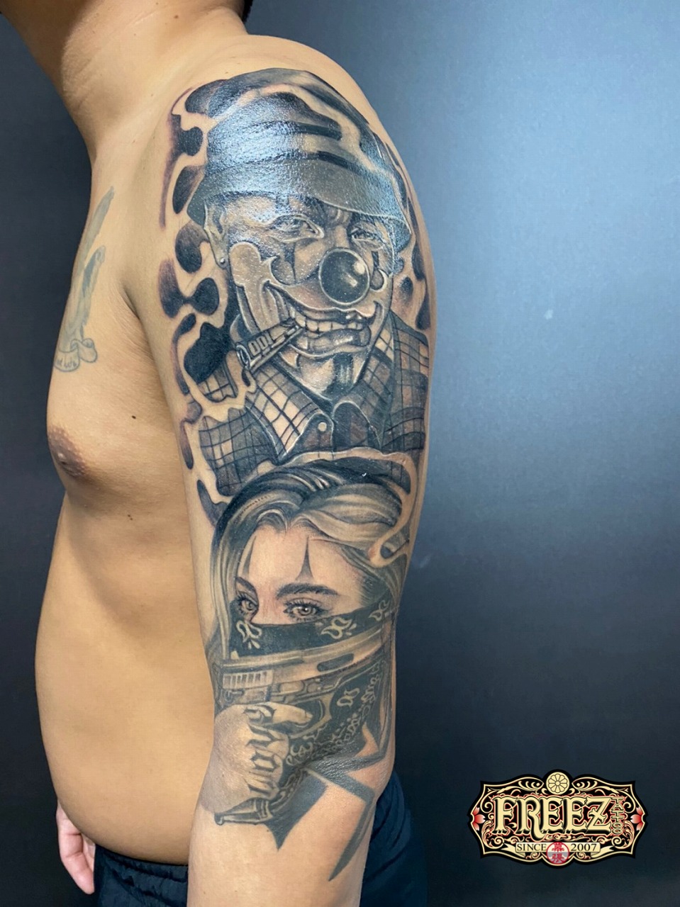 ギャングスタタトゥーtattoo【千葉幕張刺青irezumi】千葉女性彫