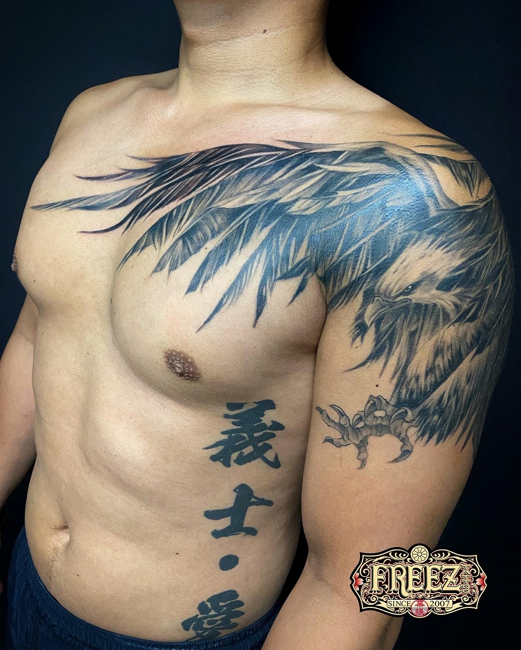 アイアンイーグル ウォーイーグル 戦争鷲 ワイルドスピード トライバル タトゥー, image size:1025x1280